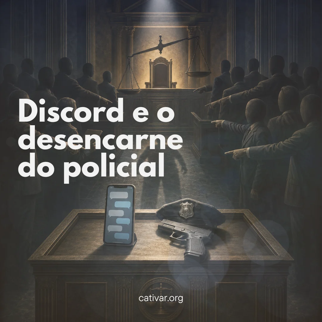 Capa da publicação: Discord e o desencarne do policial