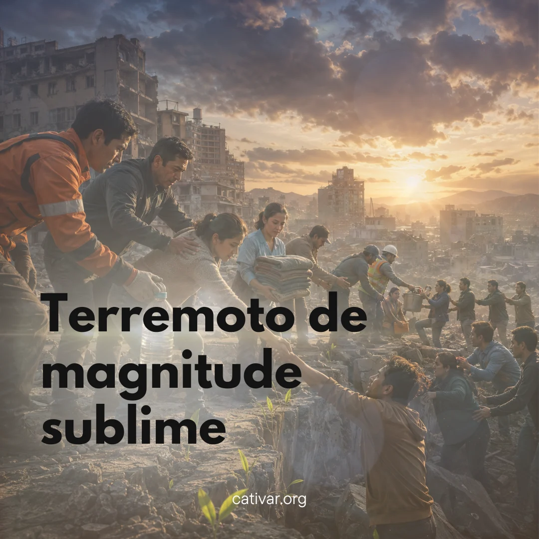 Capa da publicação: Terremoto de magnitude sublime